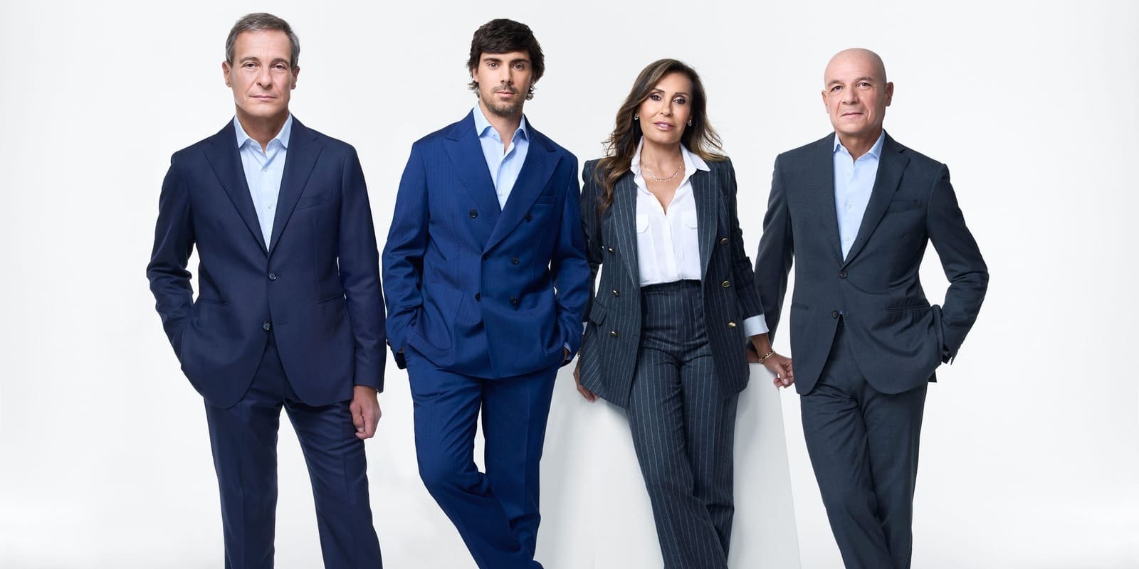 Da sinistra Carlo Colombo, Stefano Colombo, Laura Colombo e Giulio Colombo, il nuovo Consiglio di Amministrazione di Manifattura Mario Colombo, la società dietro il marchio Colmar